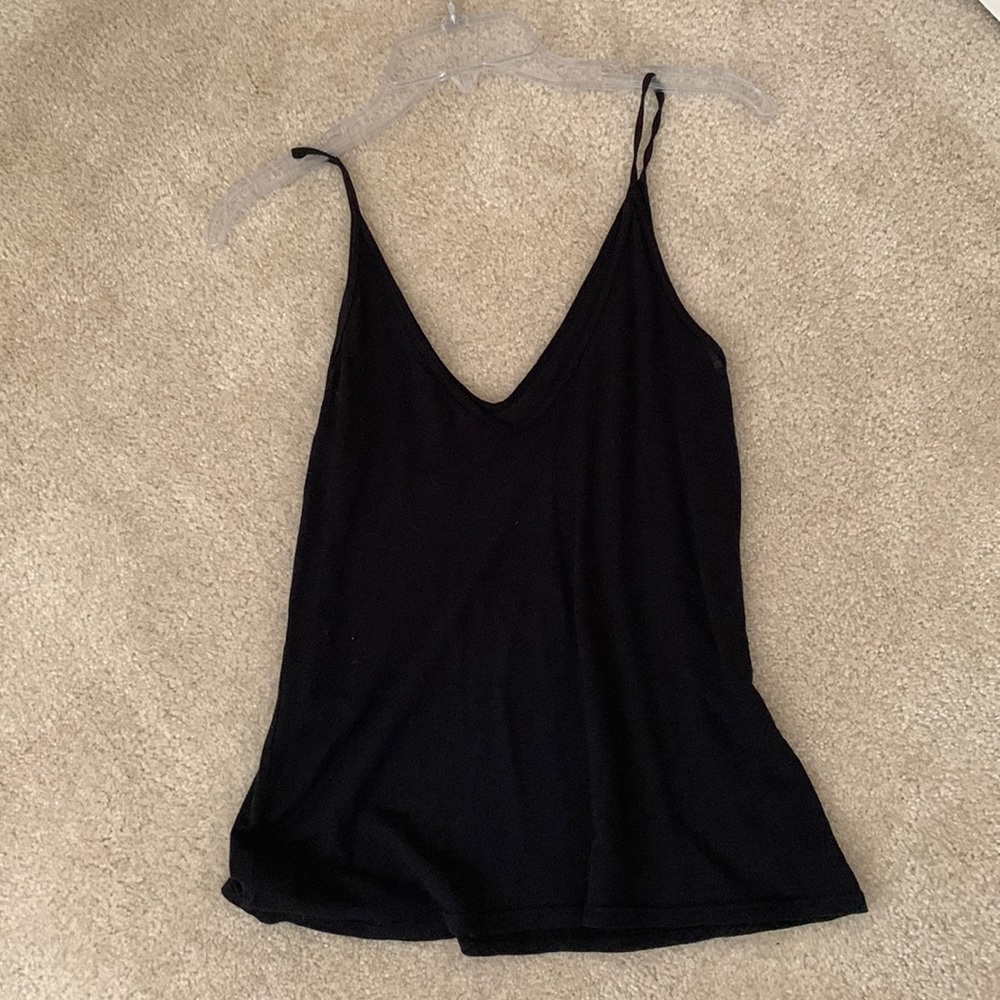 Stateside Supima Slub V Neck tank in S